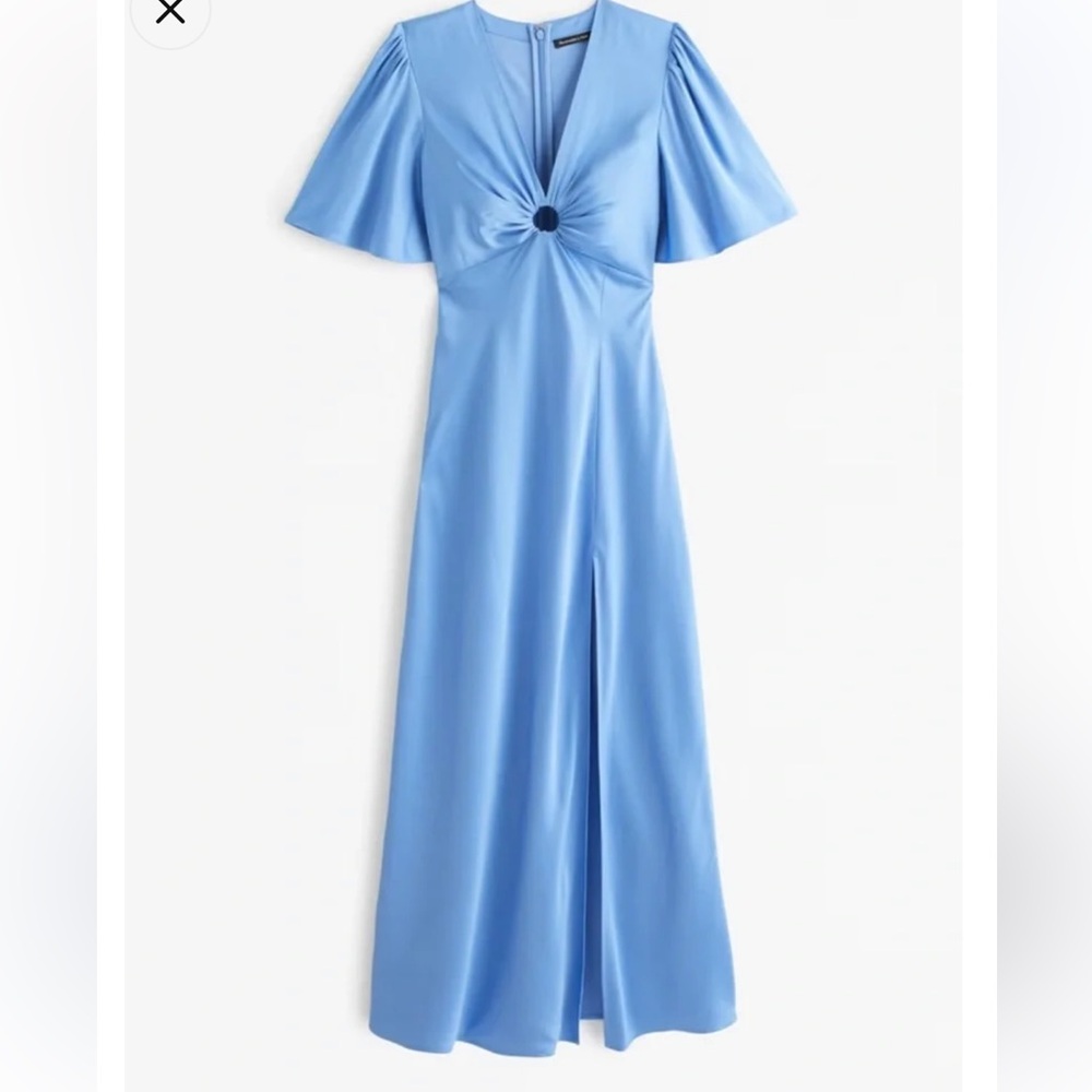 Abercrombie Angel Sleeve O-Ring Dress Formal Gown